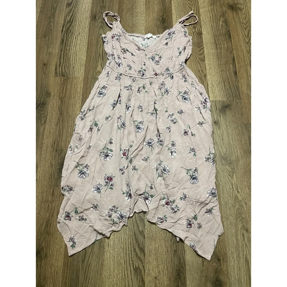 SOCIALITE Dress, Women's Size Medium, Purple Blue Green, Floral, Tank Top - Picture 1 of 8